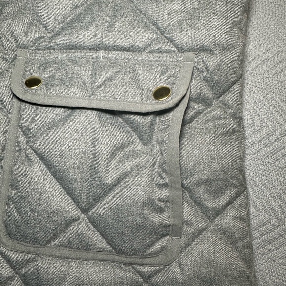 J. Crew Quilted Utility Vest Gray - Picture 7 of 10